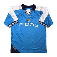 1999/01 Manchester City Home Football Shirt (L) Le Coq Sportif - Football Finery - FF306827