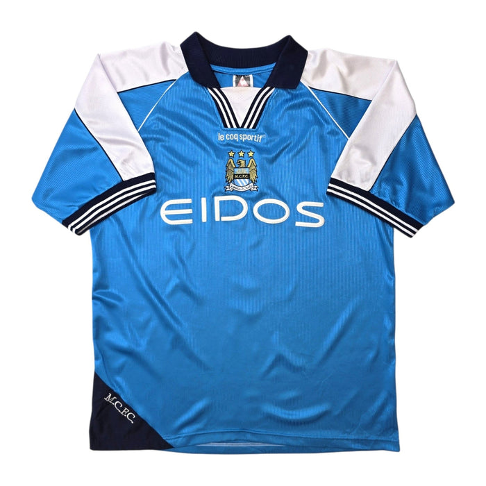 1999/01 Manchester City Home Football Shirt (L) Le Coq Sportif - Football Finery - FF306827