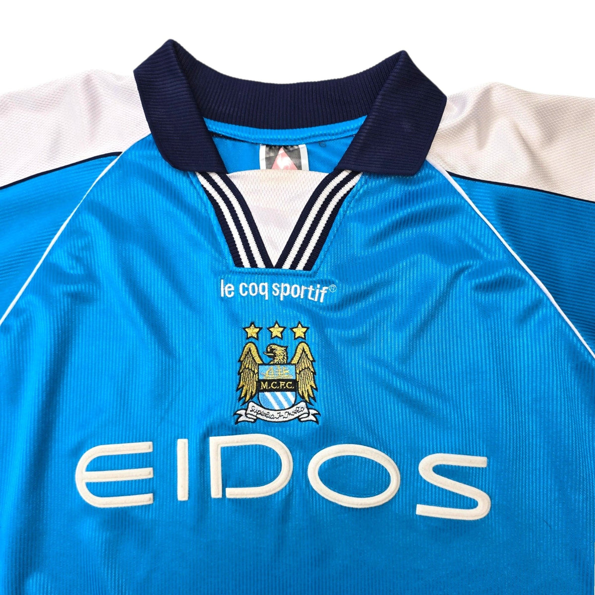 1999/01 Manchester City Home Football Shirt (L) Le Coq Sportif - Football Finery - FF306827