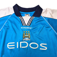 1999/01 Manchester City Home Football Shirt (L) Le Coq Sportif - Football Finery - FF306827