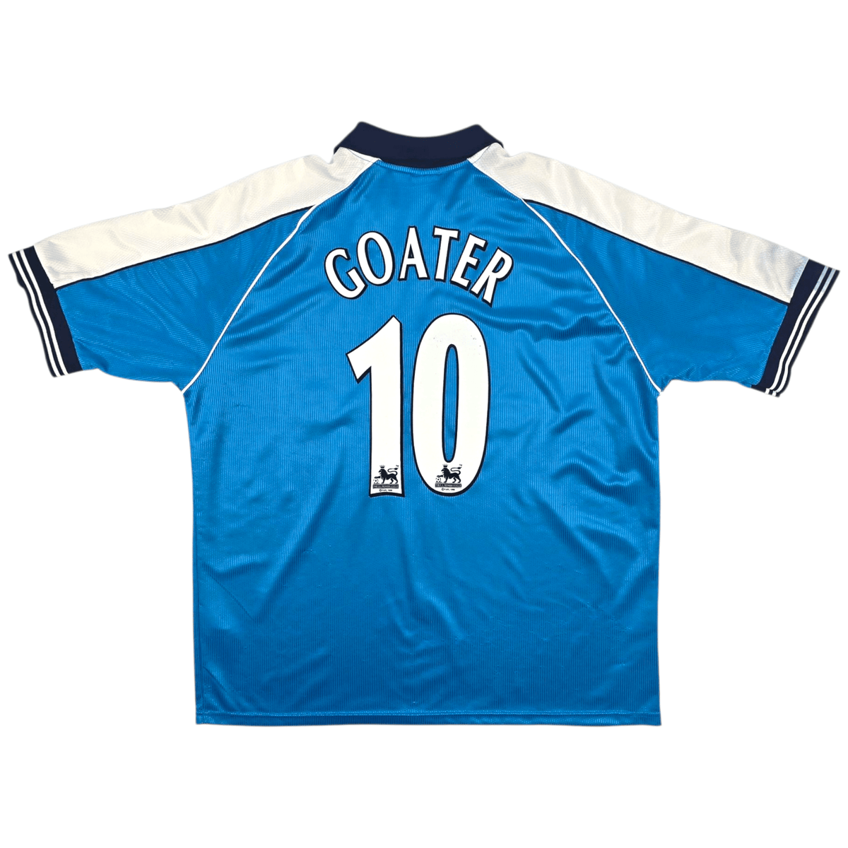 1999/01 Manchester City Home Football Shirt (XL) Le Coq Sportif 10 Goater - Football Finery - FF301390