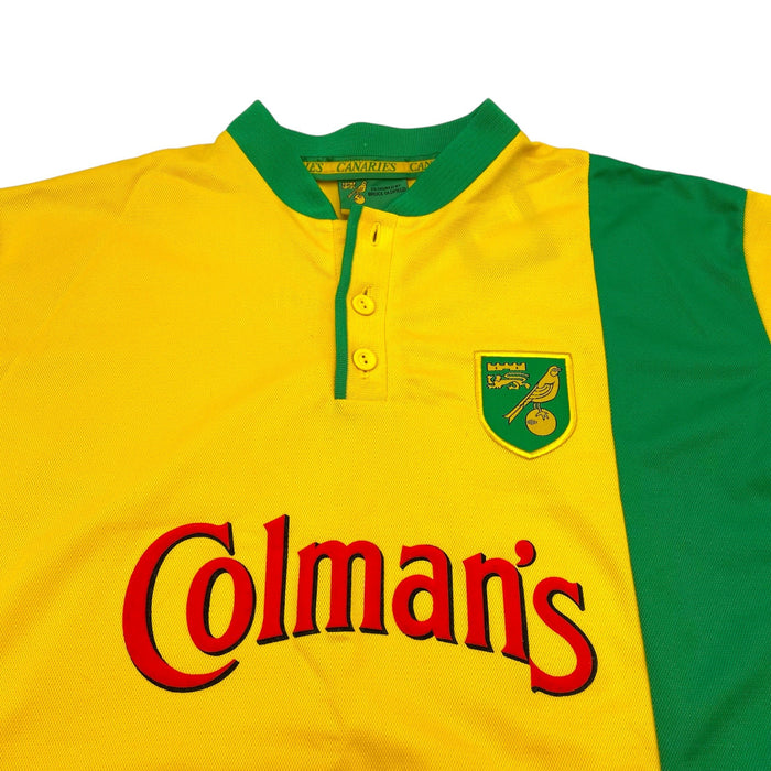 1999/01 Norwich City Home Football Shirt (XL) Alexandra - Football Finery - FF301854