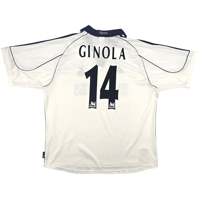 1999/01 Tottenham Hotspur Home Football Shirt (XL) Adidas 14 Ginola - Football Finery - FF302942
