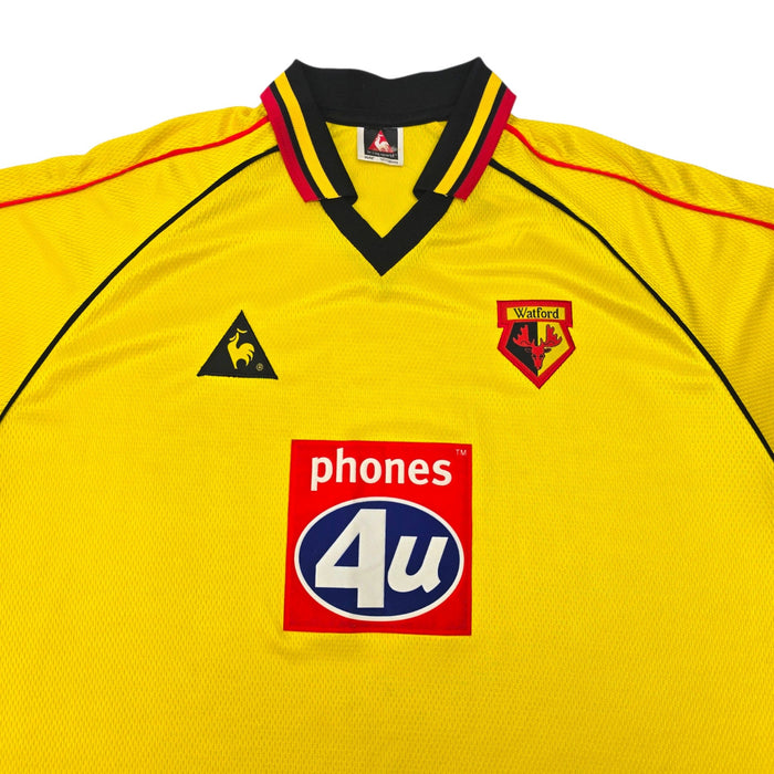 1999/01 Watford Home Football Shirt (2XL) Le Coq Sportif - Football Finery - FF307618
