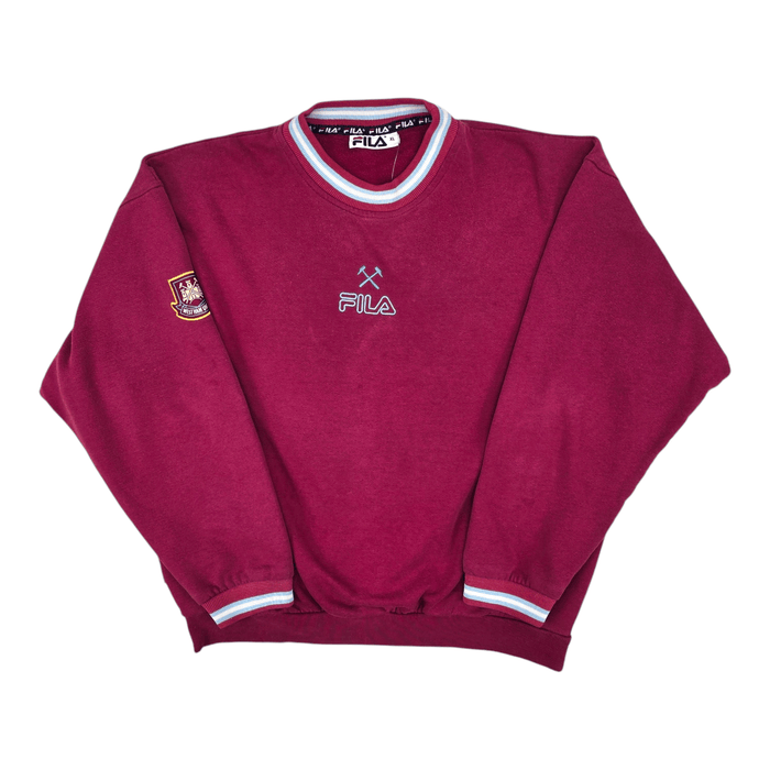 1999/01 West Ham Sweatshirt (XL) FILA - Football Finery - FF300402