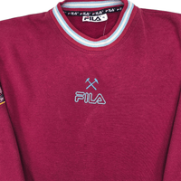 1999/01 West Ham Sweatshirt (XL) FILA - Football Finery - FF300402