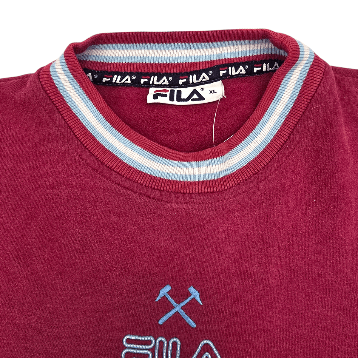 1999/01 West Ham Sweatshirt (XL) FILA - Football Finery - FF300402