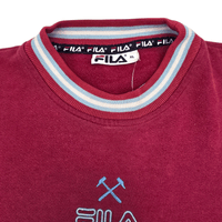 1999/01 West Ham Sweatshirt (XL) FILA - Football Finery - FF300402
