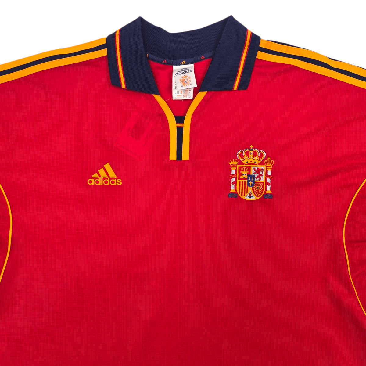 1999/02 Spain Home Football Shirt (XL) Adidas - Football Finery - FF305214