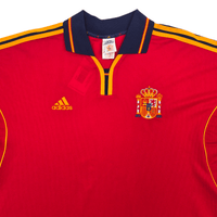 1999/02 Spain Home Football Shirt (XL) Adidas - Football Finery - FF305214