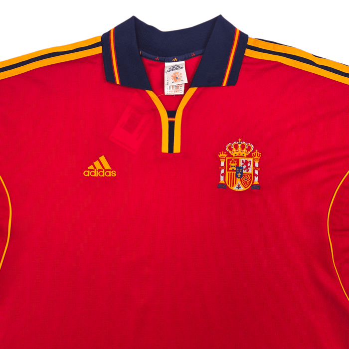 1999/02 Spain Home Football Shirt (XL) Adidas - Football Finery - FF305214