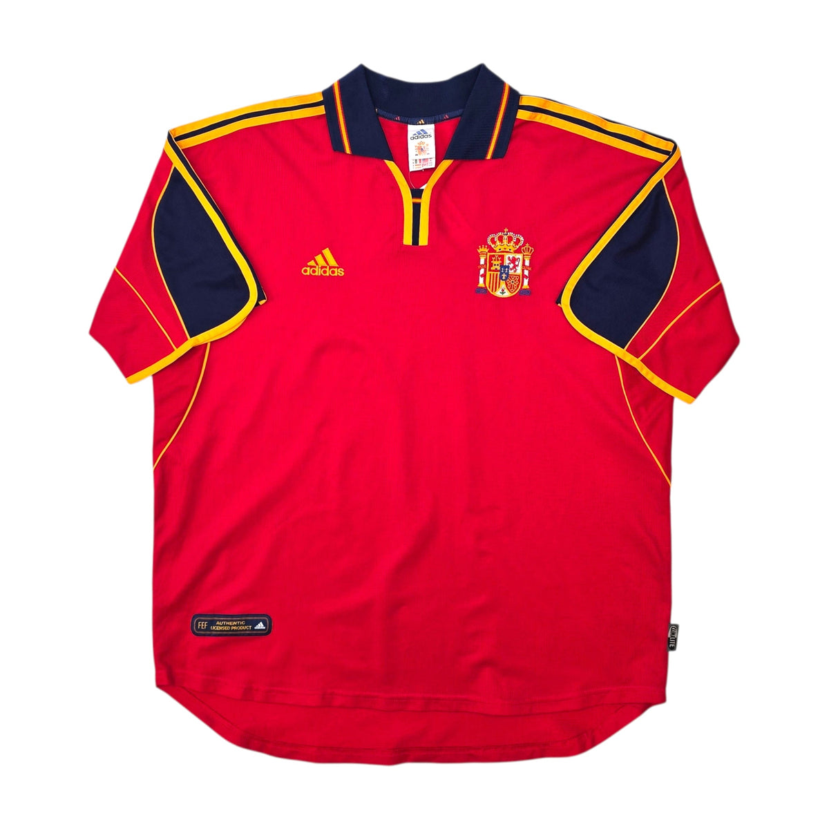 1999/02 Spain Home Football Shirt (XL) Adidas - Football Finery - FF305214