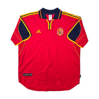 1999/02 Spain Home Football Shirt (XL) Adidas - Football Finery - FF305214