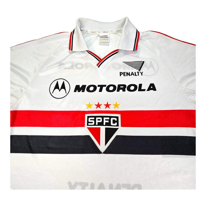 2000 Sao Paulo Home Football Shirt (L) Penalty - Football Finery - FF203279