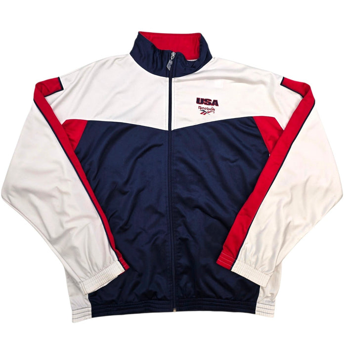 2000 USA Training Jacket (L) Reebok (Olympic Team) - Football Finery - FF308216