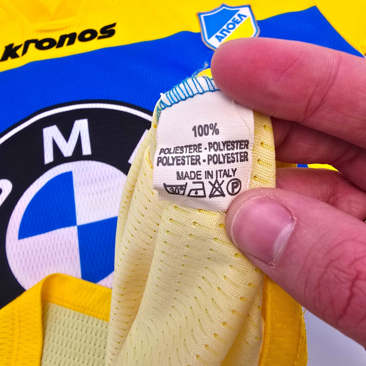 2000/01 Apoel Nicosia Home Football Shirt (XL) Kronos 9 - Football Finery - FF306011