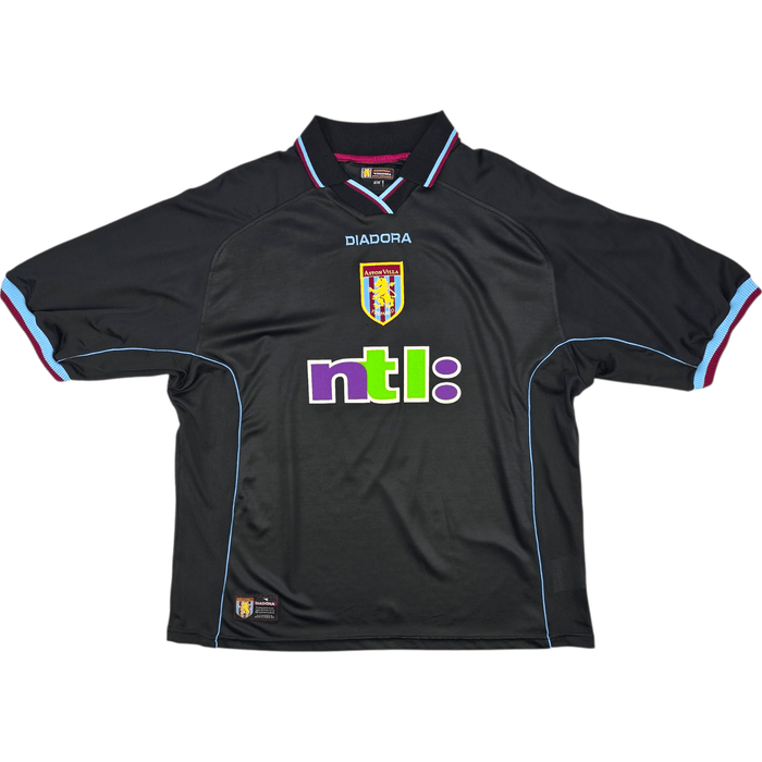 2000/01 Aston Villa Away Football Shirt (XL) Diadora 9 Dublin - Football Finery - FF301720