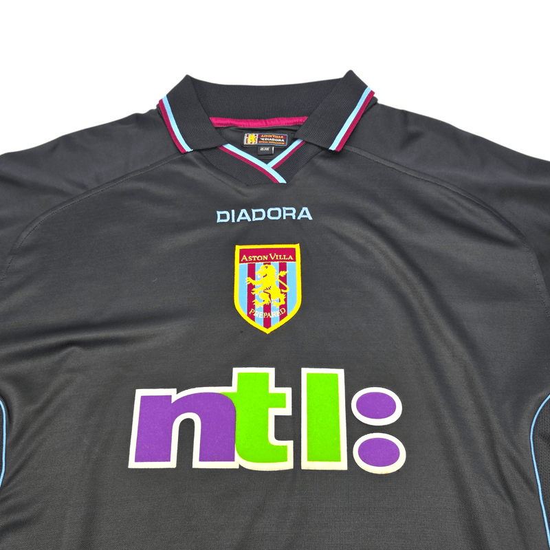 2000/01 Aston Villa Away Football Shirt (XL) Diadora 9 Dublin - Football Finery - FF301720