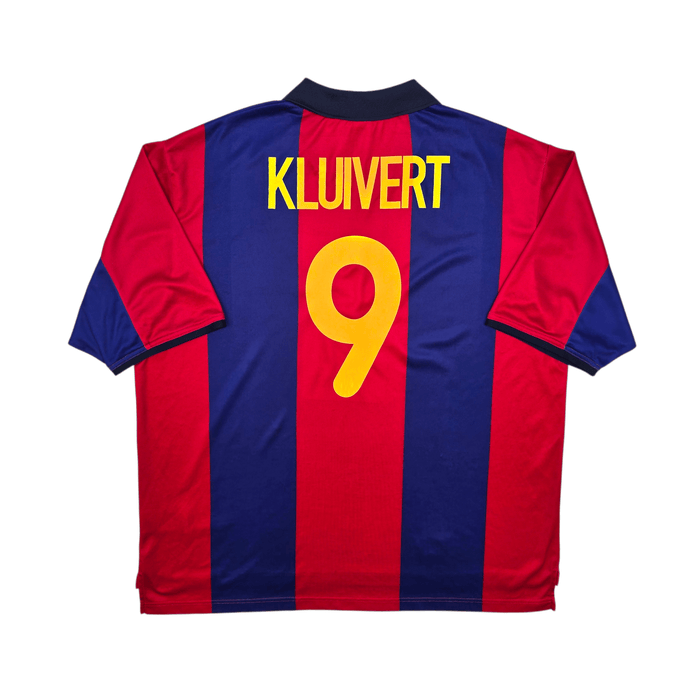 2000/01 Barcelona Home Football Shirt (2XL) Nike 9 Kluivert - Football Finery - FF303090