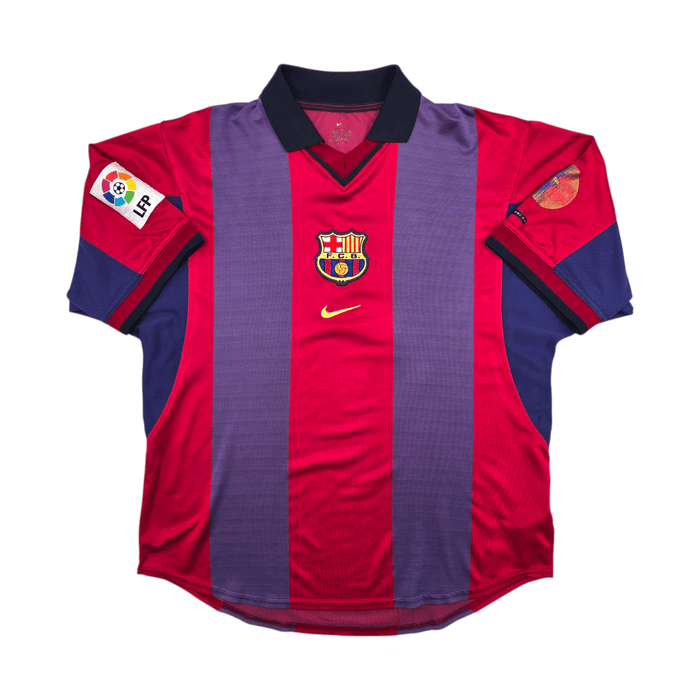 2000/01 Barcelona Home Football Shirt (S) Nike - Football Finery - FF303522
