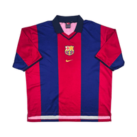 2000/01 Barcelona Home Football Shirt (XL) Nike 16 Xavi (Basic) - Football Finery - FF302041