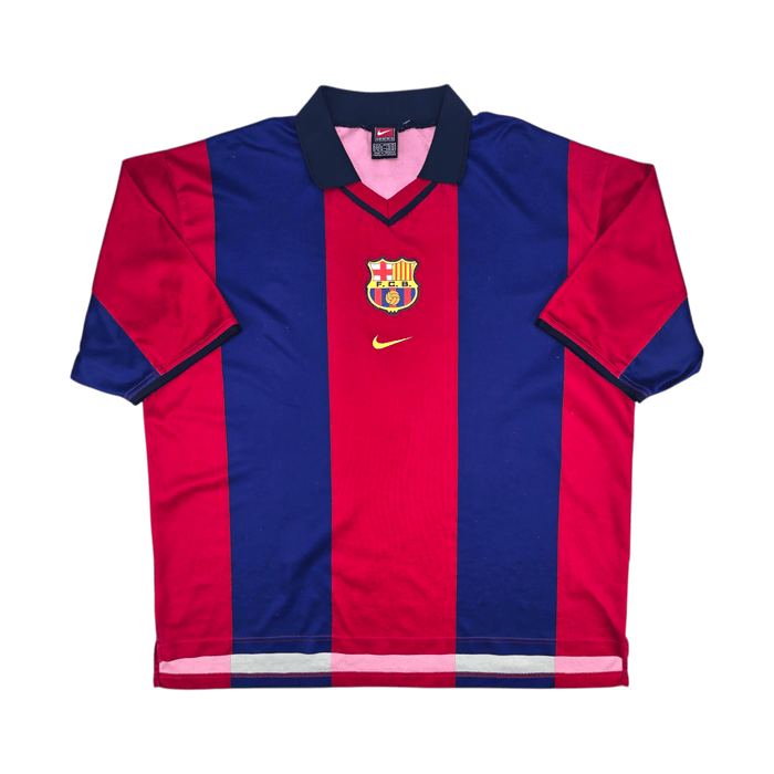 2000/01 Barcelona Home Football Shirt (XL) Nike 16 Xavi (Basic) - Football Finery - FF302041