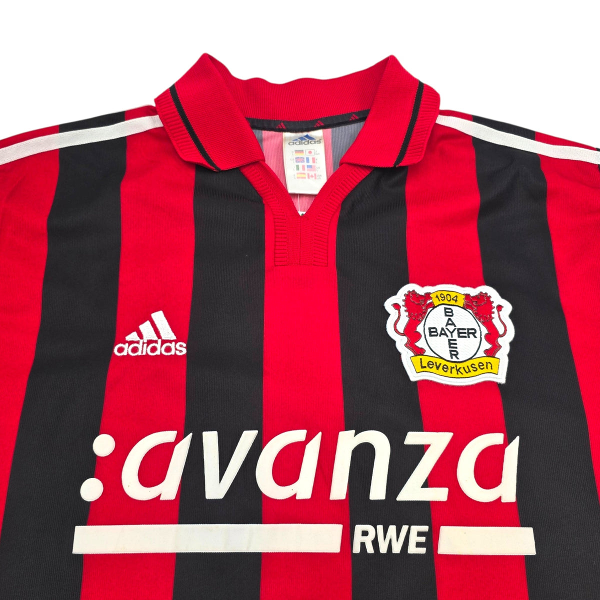 2000/01 Bayer Leverkusen Home Football Shirt (L) Adidas - Football Finery - FF307028