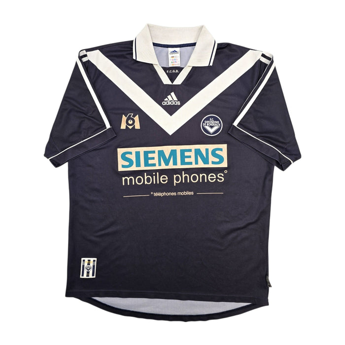 2000/01 Bordeaux Home Football Shirt (L) Adidas - Football Finery - FF306525