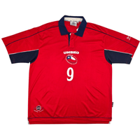 2000/01 Chile Home Football Shirt (XL) Umbro 9 Zamorano - Football Finery - FF302610