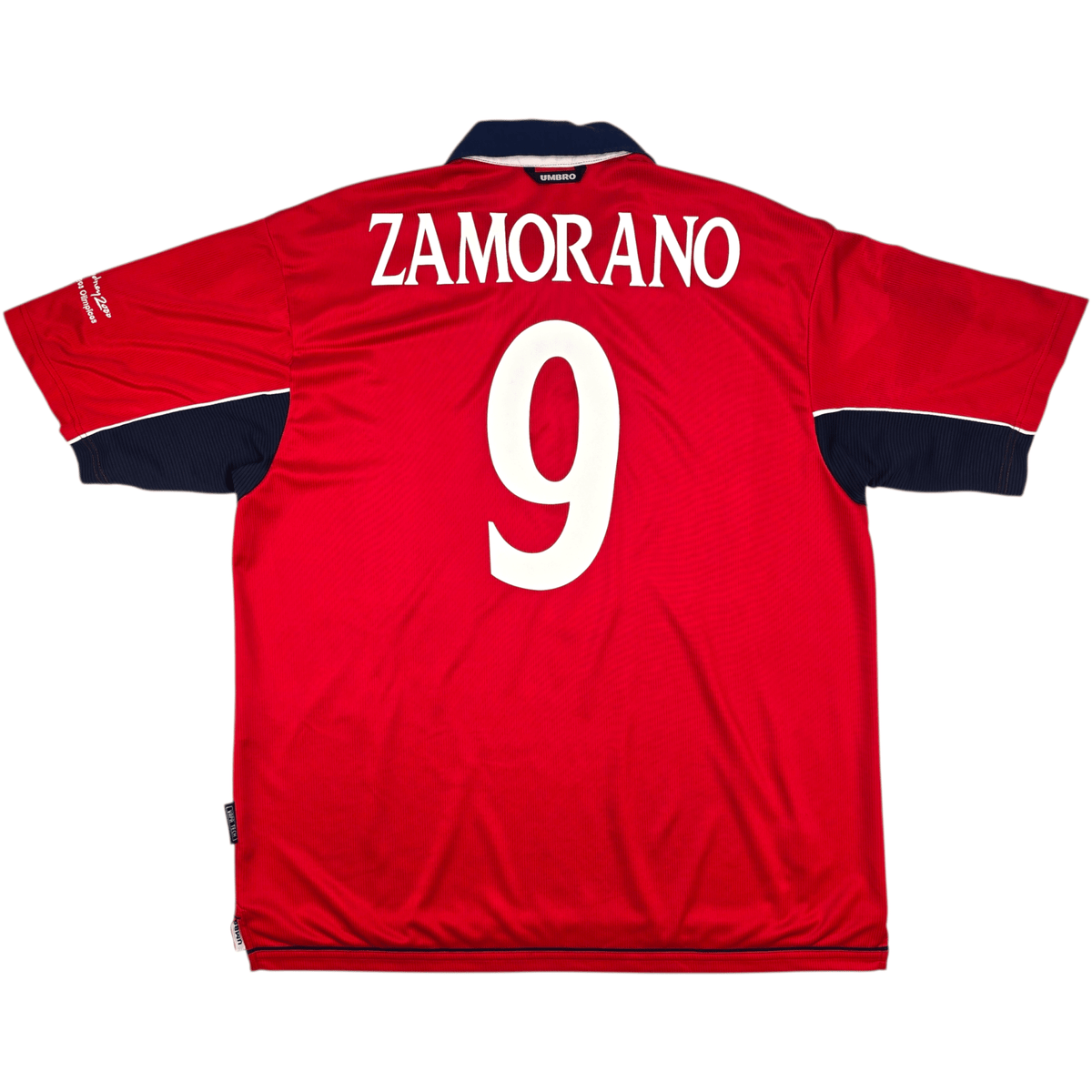 2000/01 Chile Home Football Shirt (XL) Umbro 9 Zamorano - Football Finery - FF302610
