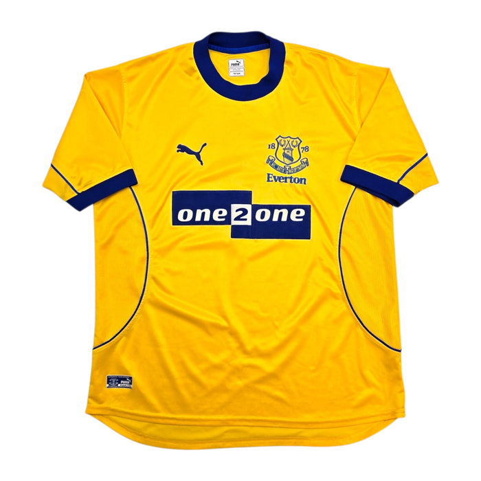 2000/01 Everton Away Football Shirt (L) Puma - Football Finery - FF305428