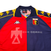 2000/01 Genoa Home Football Shirt (XL) Kappa 18 Malago - Football Finery - FF303216