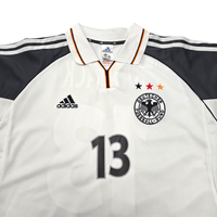 2000/01 Germany Home Football Shirt (XL) Adidas 13 Ballack - Football Finery - FF303642