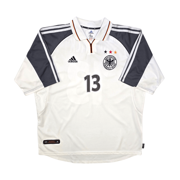 2000/01 Germany Home Football Shirt (XL) Adidas 13 Ballack - Football Finery - FF303642