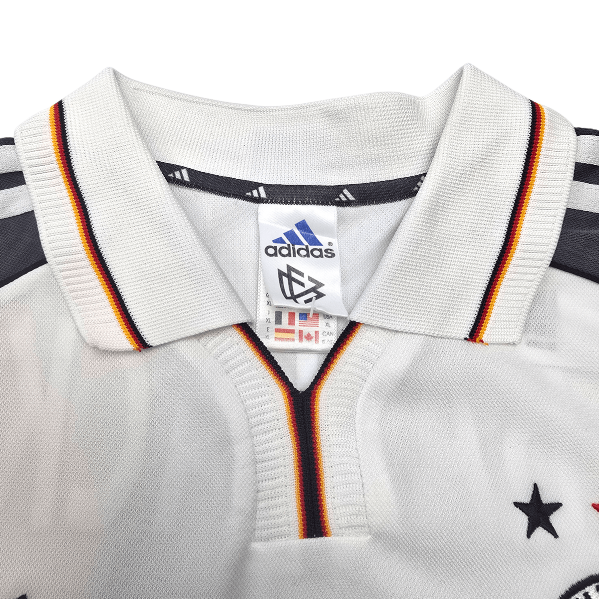2000/01 Germany Home Football Shirt (XL) Adidas 13 Ballack - Football Finery - FF303642