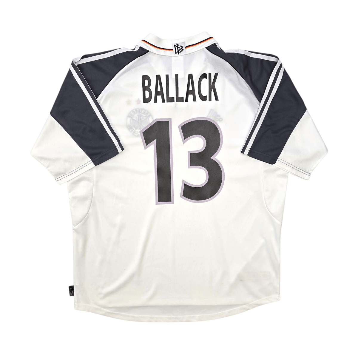 2000/01 Germany Home Football Shirt (XL) Adidas 13 Ballack - Football Finery - FF303642