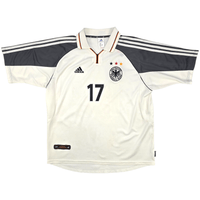 2000/01 Germany Home Football Shirt (XL) Adidas 3 Ziege - Football Finery - FF300026