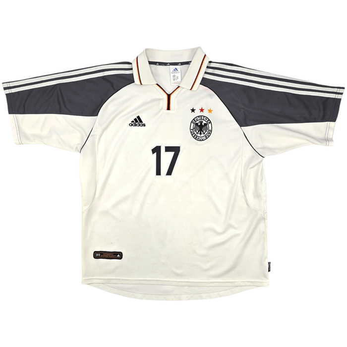 2000/01 Germany Home Football Shirt (XL) Adidas 3 Ziege - Football Finery - FF300026