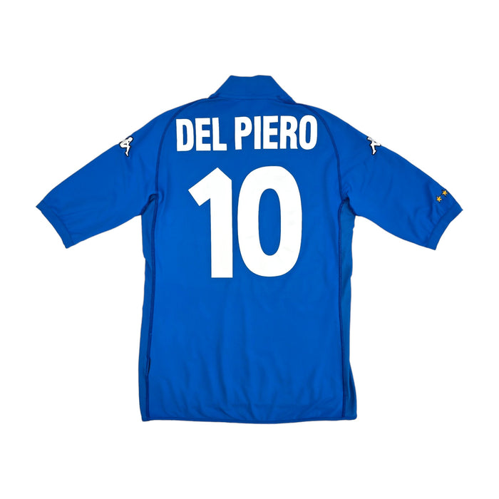 2000/01 Italy Home Football Shirt (L) Kappa #10 Del Piero - Football Finery - FF203951