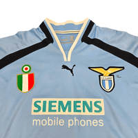 2000/01 Lazio Home Football Shirt (L) Puma 10 Crespo - Football Finery - FF301213
