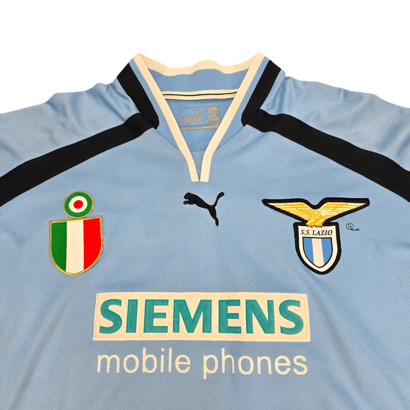 2000/01 Lazio Home Football Shirt (L) Puma 10 Crespo - Football Finery - FF301213