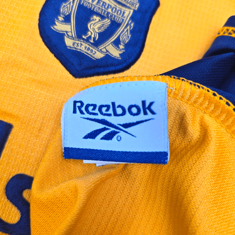 2000/01 Liverpool Away Football Shirt (M) Reebok 17 Gerrard - Football Finery - FF301580