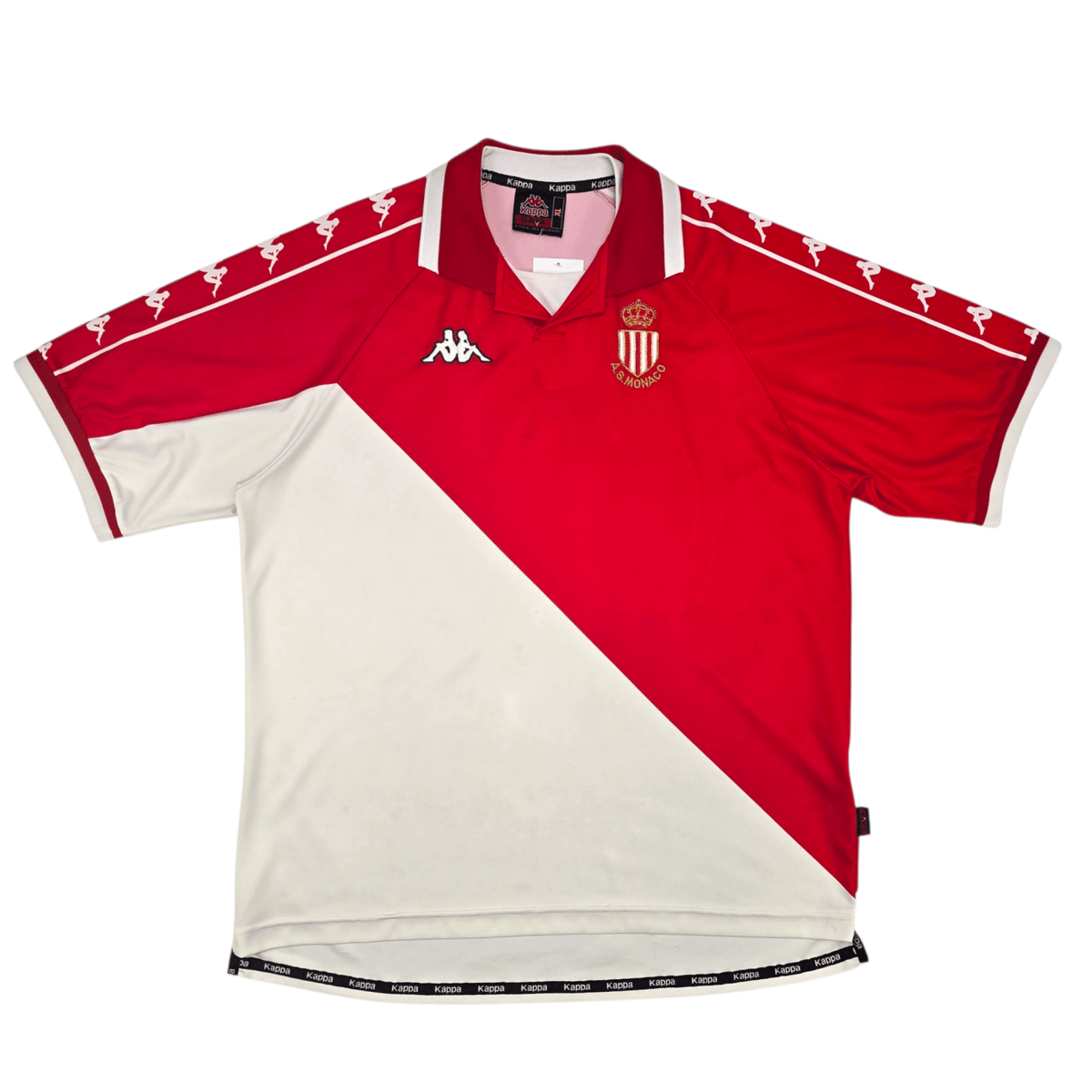 2000/01 Monaco Home Football Shirt (XL) Kappa - Football Finery - FF302602