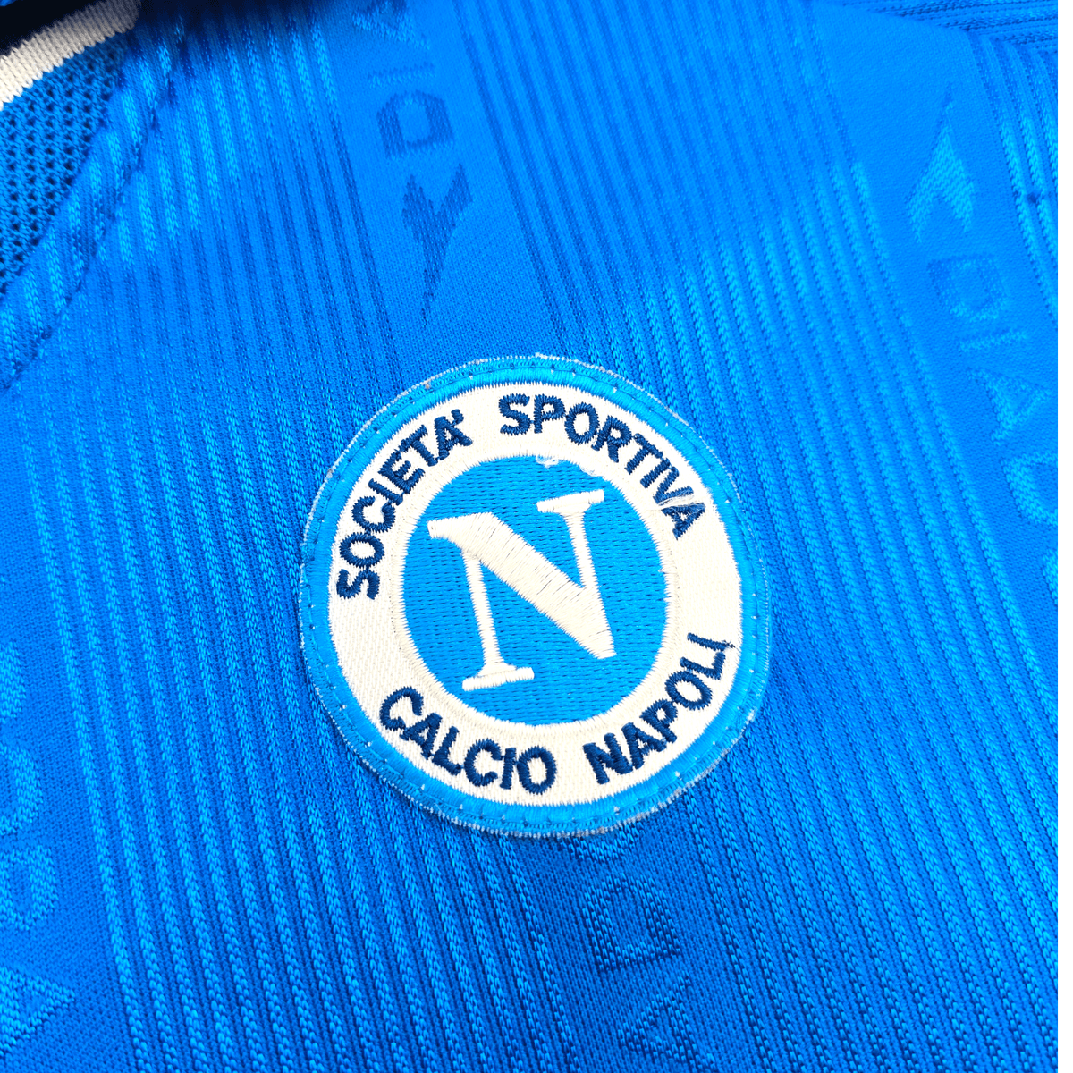 2000/01 Napoli Home Football Shirt (XL) Diadora 20 Matuzalem - Football Finery - FF301176