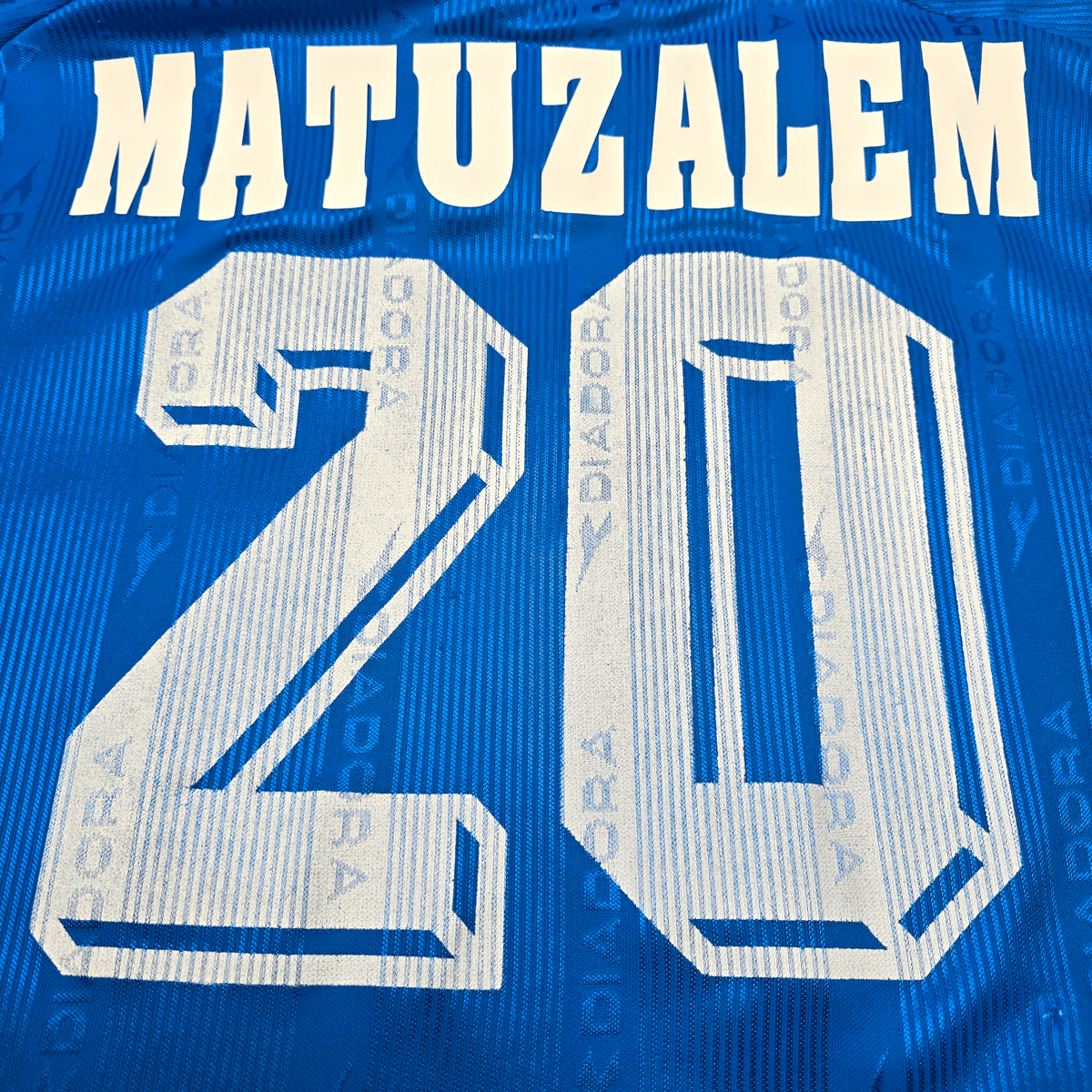 2000/01 Napoli Home Football Shirt (XL) Diadora 20 Matuzalem - Football Finery - FF301176