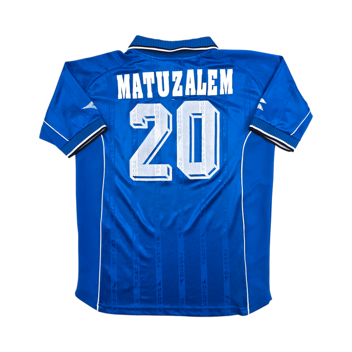 2000/01 Napoli Home Football Shirt (XL) Diadora 20 Matuzalem - Football Finery - FF301176