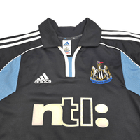 2000/01 Newcastle United Away Football Shirt (M) Adidas 9 Shearer - Football Finery - FF301244