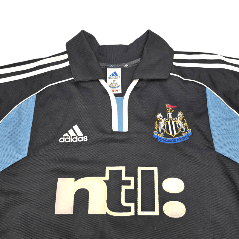 2000/01 Newcastle United Away Football Shirt (M) Adidas 9 Shearer - Football Finery - FF301244
