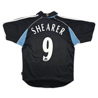 2000/01 Newcastle United Away Football Shirt (M) Adidas 9 Shearer - Football Finery - FF301244