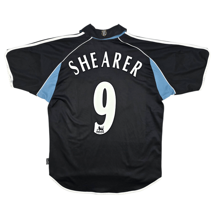 2000/01 Newcastle United Away Football Shirt (M) Adidas 9 Shearer - Football Finery - FF301244